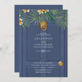 Invitation de porte mariage (Devant / Derrière)