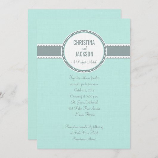 Invitation de Portland :Sarcelle (Devant / Derrière)