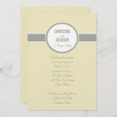 Invitation de Portland :  Vanille (Devant / Derrière)