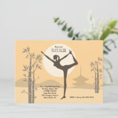 Invitation de position de yoga (Debout devant)