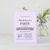 Invitation de Poster vintage violet (Debout devant)