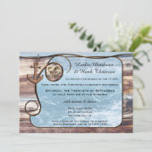 Invitation de poteau d'ancre nautique ou de mariag (Debout devant)