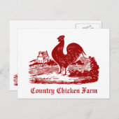 Invitation de poulets pour pique-nique, Marché fer (Devant / Derrière)