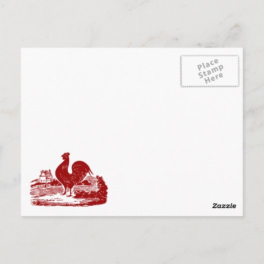 Invitation de poulets pour pique-nique, Marché fer (Dos)