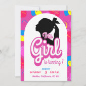 Invitation de poupée coloré (Devant)