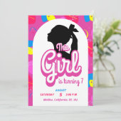 Invitation de poupée coloré (Debout devant)