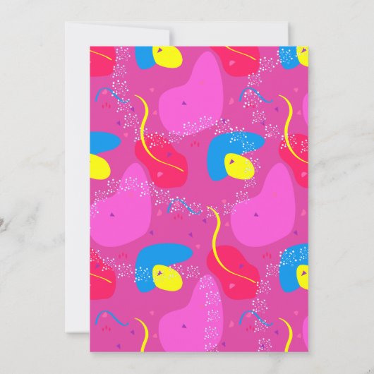 Invitation de poupée coloré (Dos)