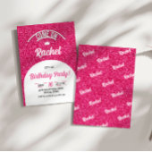 Invitation de poupée rose chaud, Fashion Doll Part