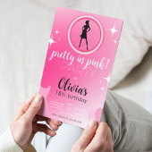 Invitation de poupée rose / Invitation de bachelor