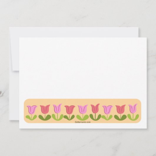 Invitation de poussin de bébé (Dos)