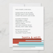 Invitation de Prague :  Rouge moderne (Devant)