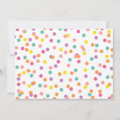 Invitation de premier anniversaire de forêt Animau (Dos)