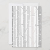 Invitation de premier anniversaire de forêt Animau (Dos)