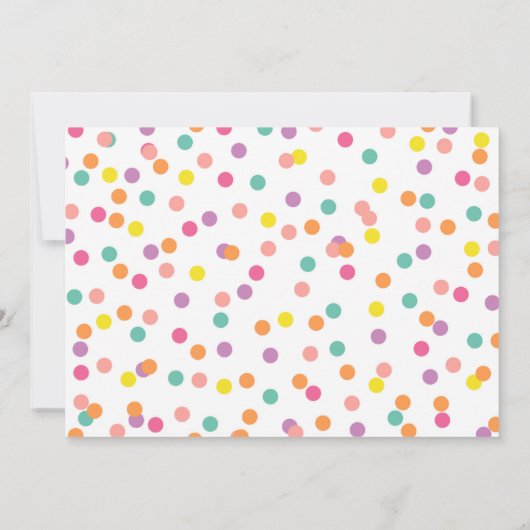 Invitation de premier anniversaire de forêt Animau (Dos)