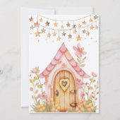 Invitation de premier anniversaire de la fée de fo (Dos)