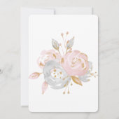 Invitation de premier anniversaire de lapin person (Dos)