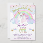 Invitation de premier anniversaire de l'Arc-en-cie (Devant)