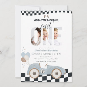 Invitation de premier anniversaire de voiture de c