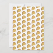 Invitation de premier anniversaire moderne taco (Dos)