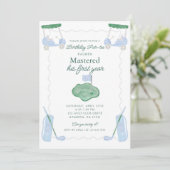 Invitation de premier anniversaire par personne (Debout devant)