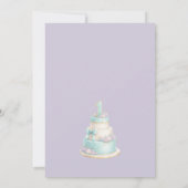 Invitation de premier anniversaire Pastel Candy Fa (Dos)
