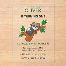 Invitation de premier anniversaire pour enfants av