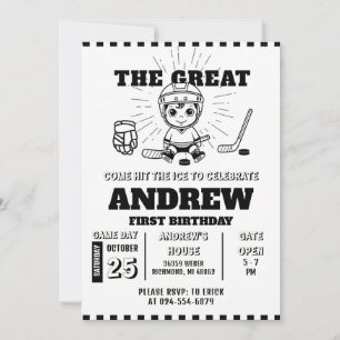 Invitation de premier anniversaire sur le thème de