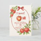 Invitation de premier anniversaire Sweet One sur l (Debout devant)