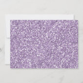 Invitation de premier anniversaire violet, faux br (Dos)
