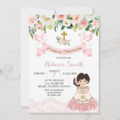 Invitation de première communion de fille mexicain (Devant)