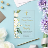 Invitation de première communion espagnole à fleur (Insitu (Mariage))