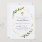 Invitation de première communion géométrique Rusti (Devant)