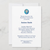 Invitation de première communion, personnalisable, (Dos)