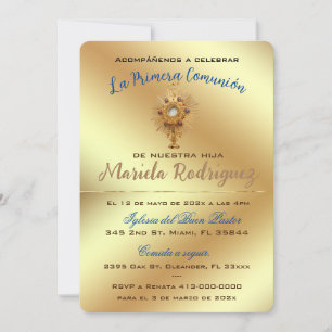 Invitation de Première Communion (Spanish) 