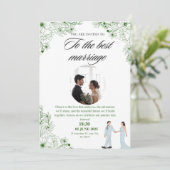 Invitation de prêt avec un grand design (Debout devant)