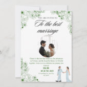 Invitation de prêt avec un grand design (Dos)