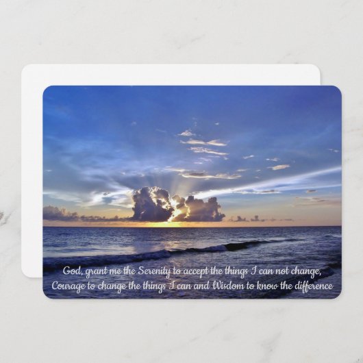 Invitation de prière de séchage (Devant / Derrière)