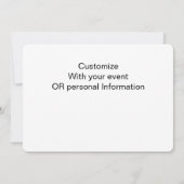 Invitation de prière de séchage (Dos)