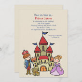 Invitation de Prince et Château (Devant / Derrière)