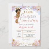 Invitation de princesse baby shower (Devant)