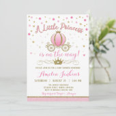 Invitation de princesse baby shower (Debout devant)