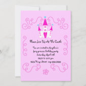 invitation de princesse de fées (Devant)