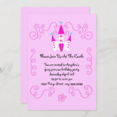 invitation de princesse de fées (Devant / Derrière)