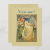 Invitation de princesse Fête de la mariée de (Devant / Derrière)