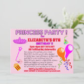 Invitation de PRINCESSE fête foraine conte de fée  (Debout devant)