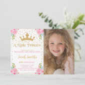 Invitation de princesse, invitation d'anniversaire (Debout devant)