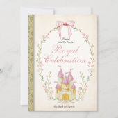 Invitation de princesse, invitation d'anniversaire (Devant)