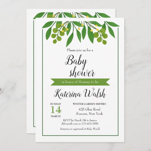 Invitation de printemps (Devant / Derrière)