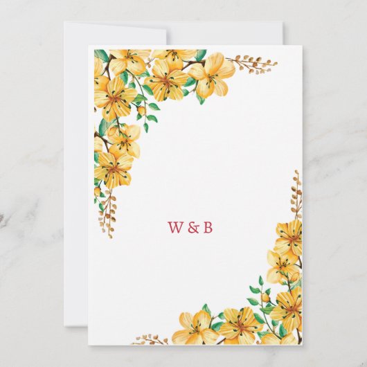 Invitation de printemps dynamique (Dos)