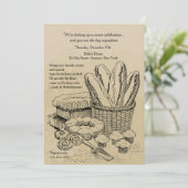 Invitation de produits cuits (Debout devant)